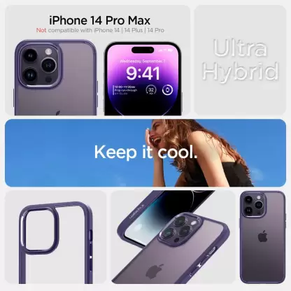 Ultra Hybrid Back Cover Case Compatible With iPhone 14 Pro