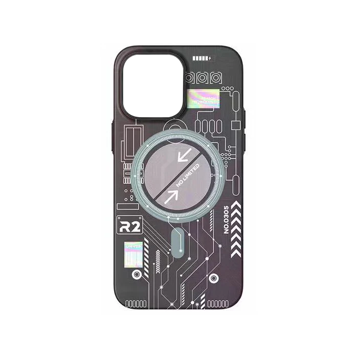 Electric Circuit Board With MagSafe Night Glow Case