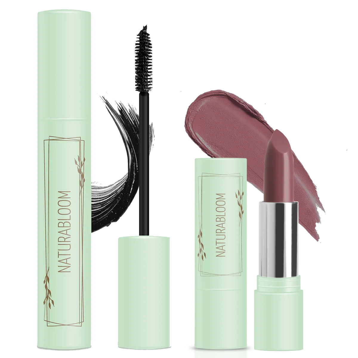 Dusty Rose Lipstick & Mascara