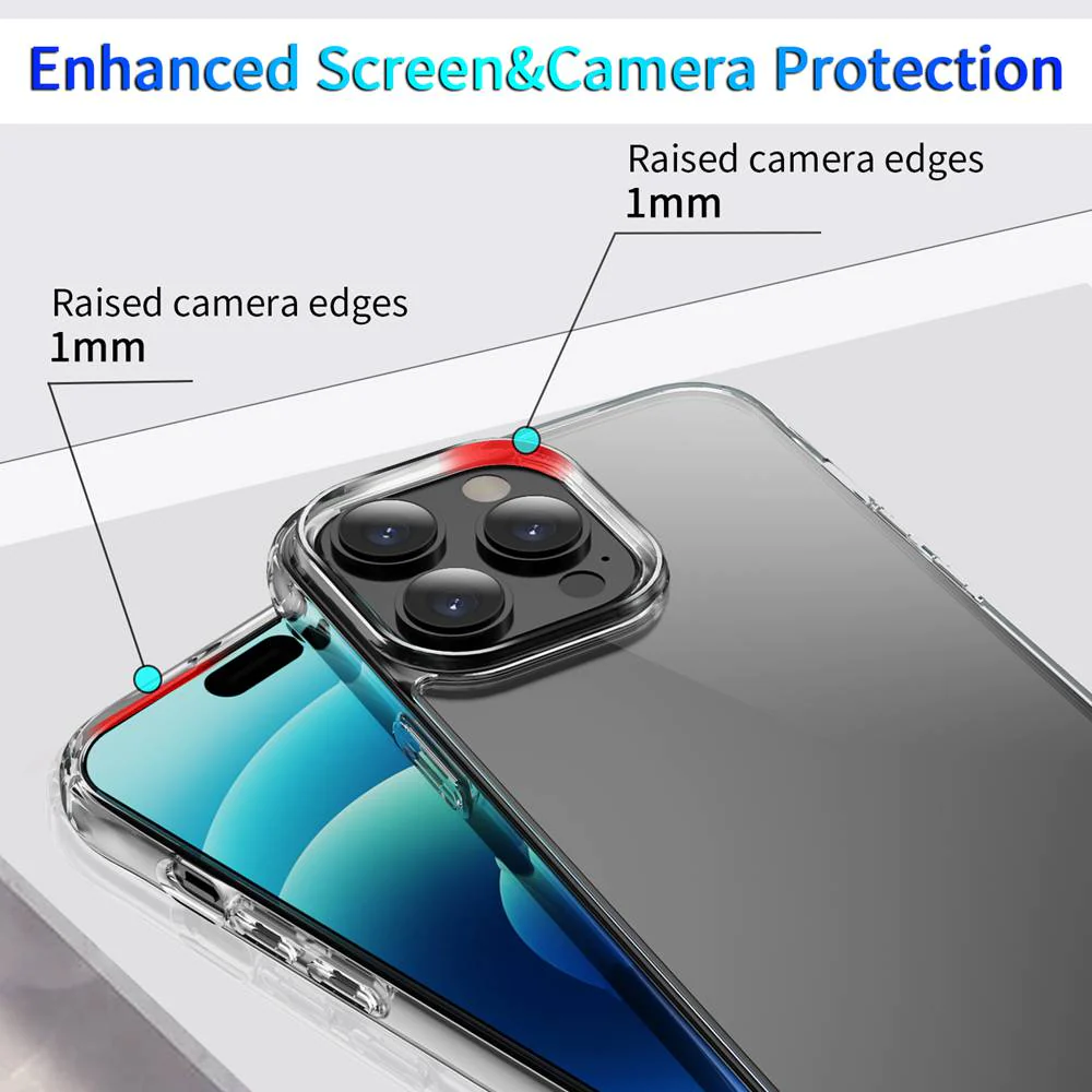 iPhone 14 Pro Max Series Transparent Hard Cover Case