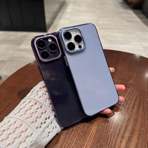 iPhone 13 Luxury Ultra Thin Transparent With Metal Camera Protection