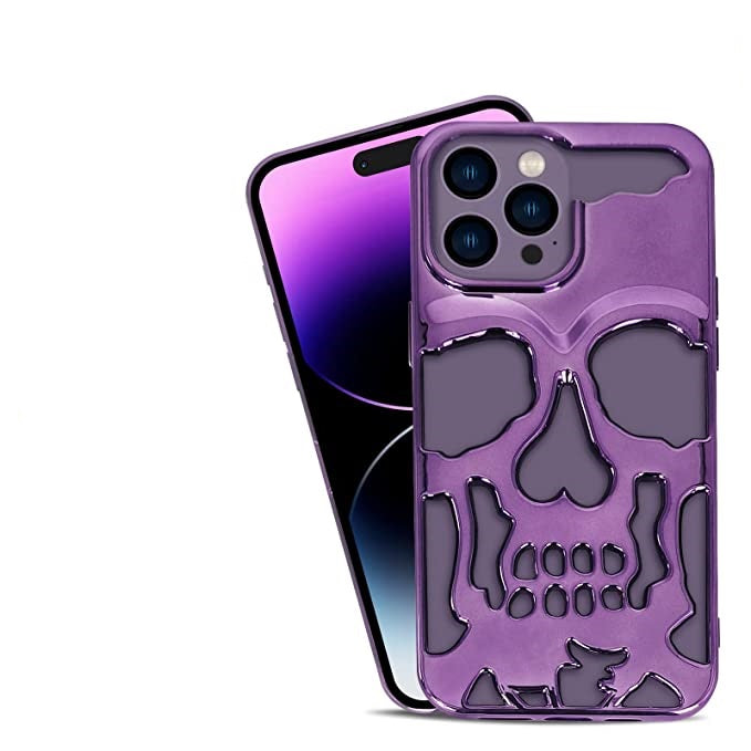 iPhone 13 Pro Max Series Hollow Skull Design Case