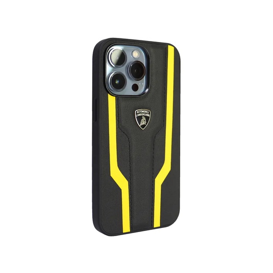 Lamborghini ® Yellow Stripe Pattern Case For iPhone 13 & 14 Series