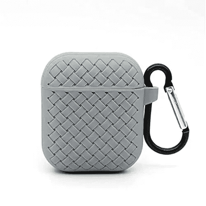 Woven Pattern Anti-dust Soft Silicone Case Cover Protector for Apple Airpods