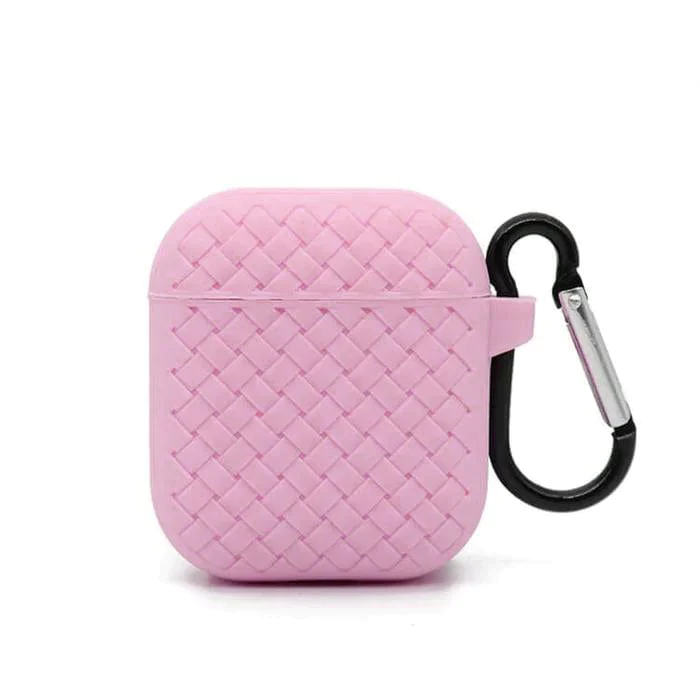 Woven Pattern Anti-dust Soft Silicone Case Cover Protector for Apple Airpods