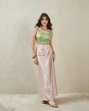 Mint Green Brocade Corset Top