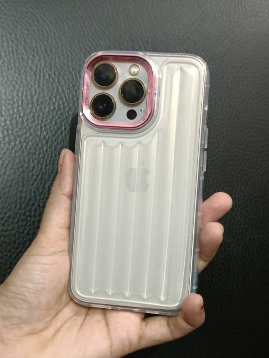Transparent Glacier Pattern Case-iPhone 15 Pro