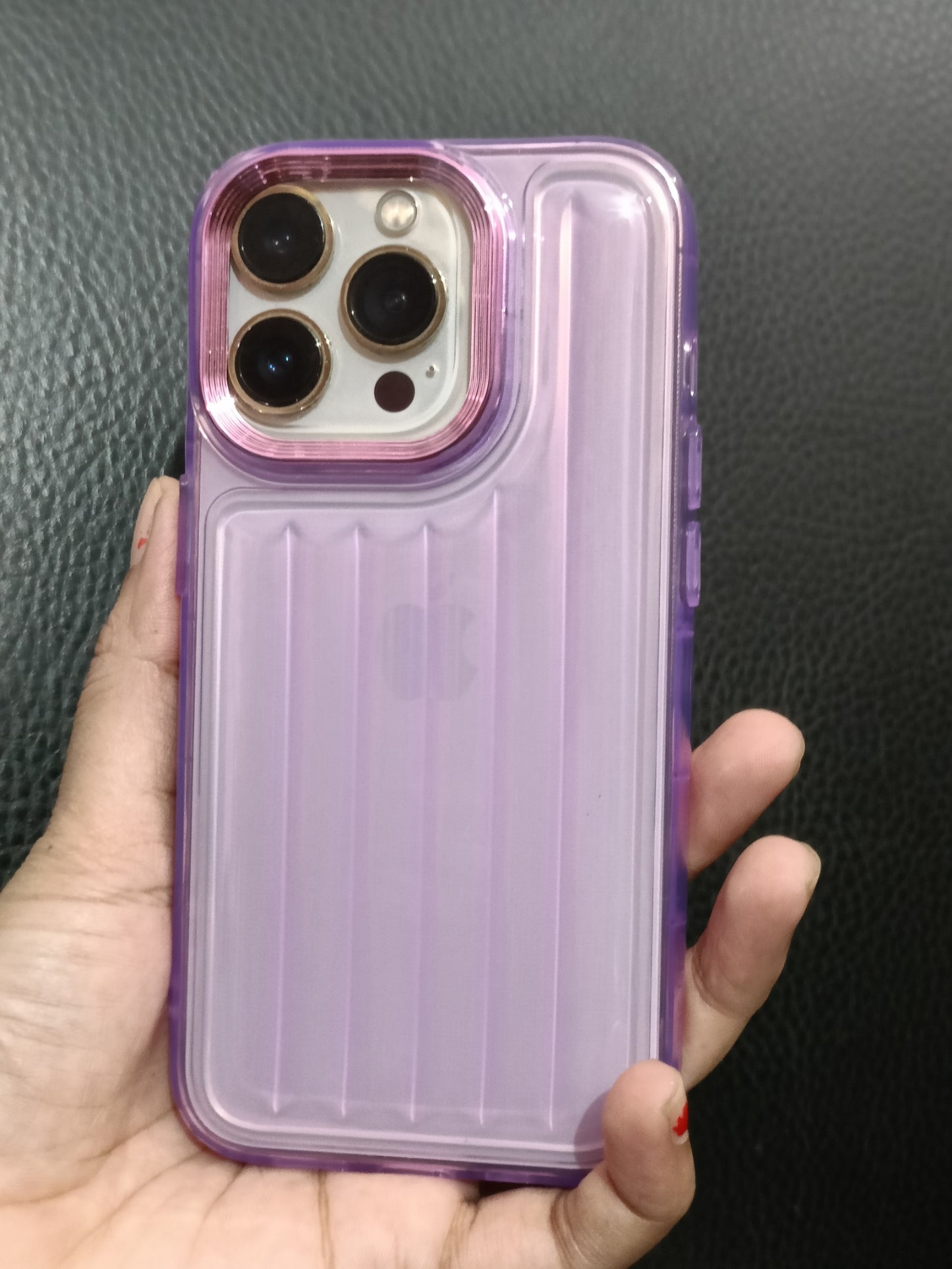 Transparent Glacier Pattern Case-iPhone 15