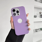 Leather Texture Case With Logo Cut inner Microfiber Phone Back Case For iPhone 13/14 Series