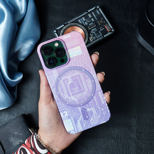 Electric Circuit Board With MagSafe Night Glow Case