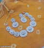 Premium Quality Trending Design white colour new gold plated with light weight choker Jewellery Set For Women & Girls