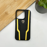 Lamborghini ® Yellow Stripe Pattern Case For iPhone 13 & 14 Series